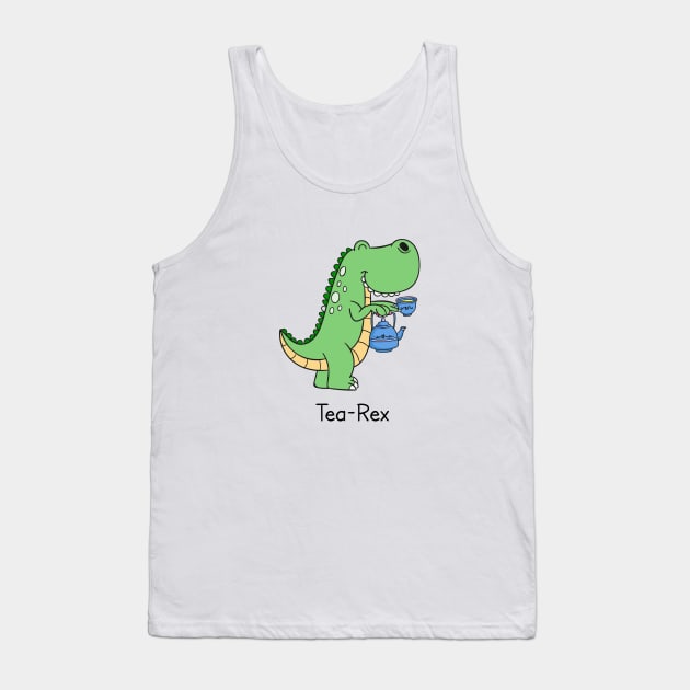 Tea Rex Tank Top by Printadorable